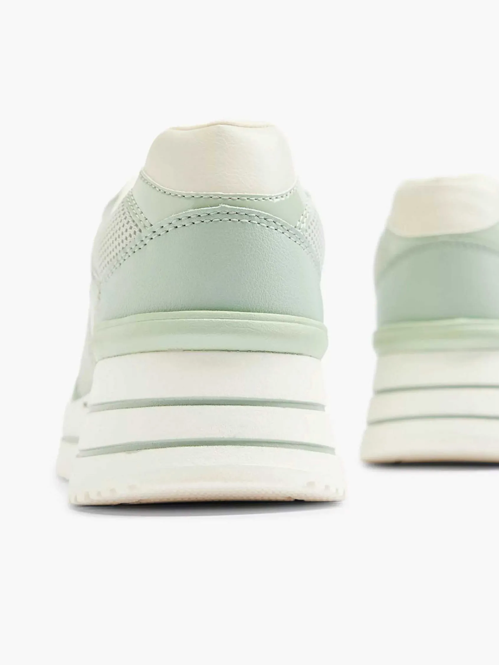 Graceland Sneakers-Lichtgroene Sneaker Platform