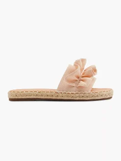 Graceland Slippers-Lichtoranje Slipper Roesjes