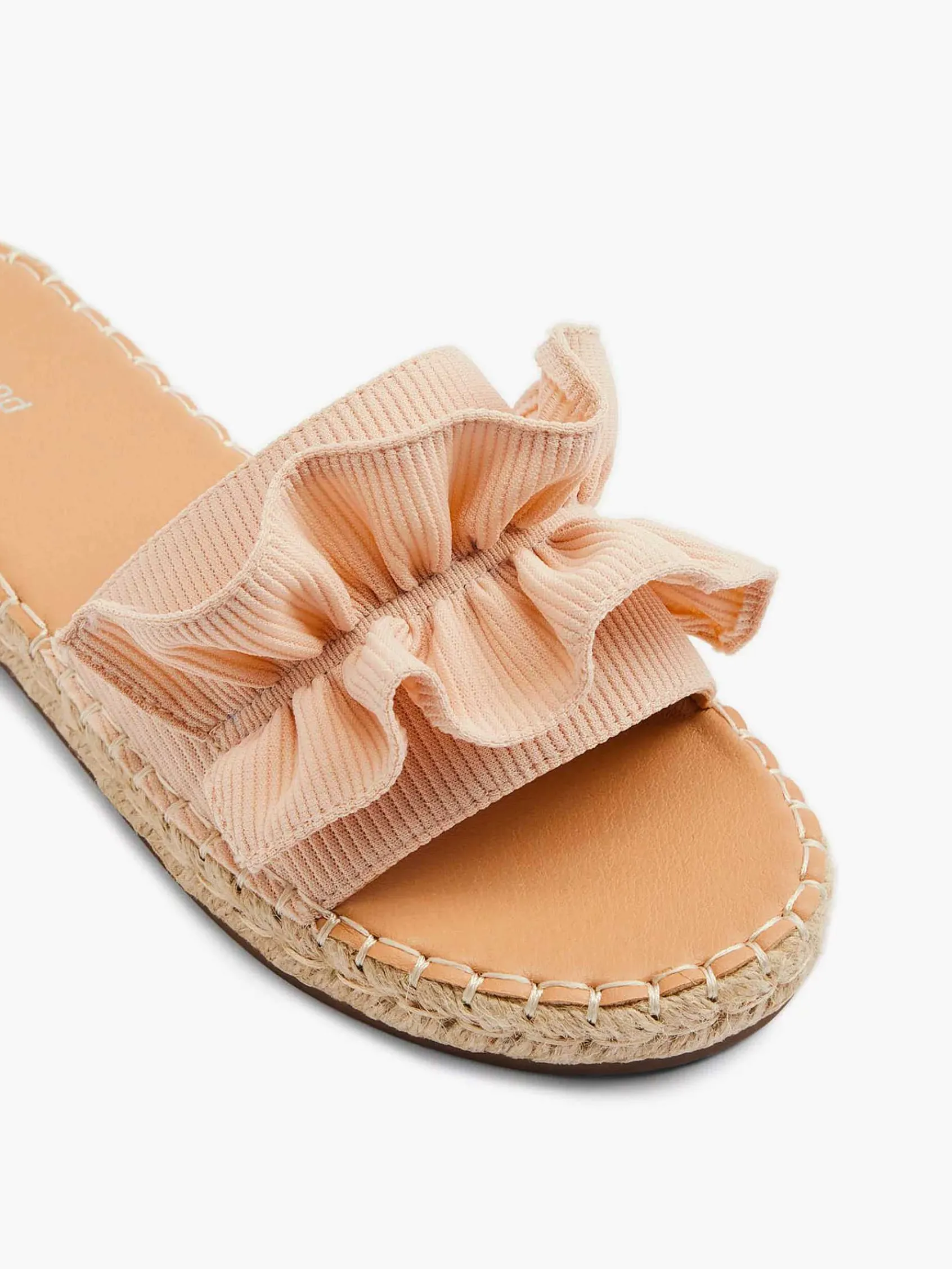 Graceland Slippers-Lichtoranje Slipper Roesjes