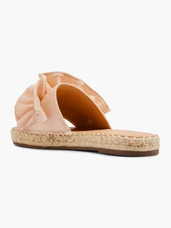 Graceland Slippers-Lichtoranje Slipper Roesjes