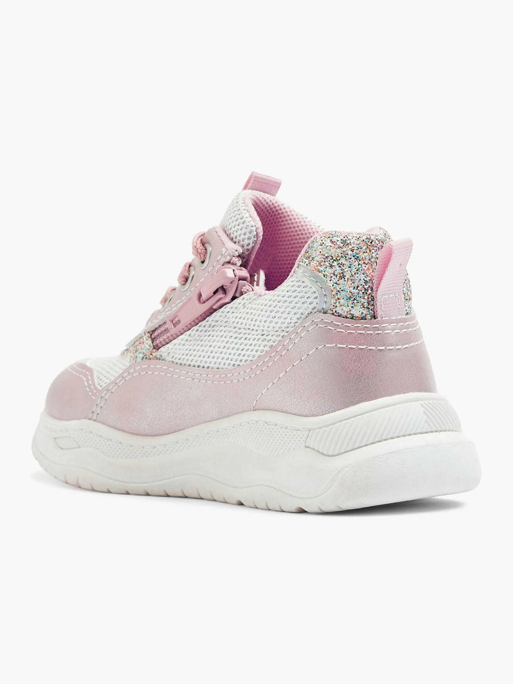 Graceland Jongensschoenen-Lichtroze Sneaker Glitters
