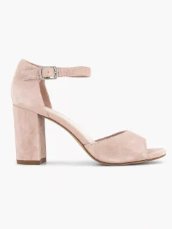 5th Avenue Sandalen-Lichtroze Suede Sandalette