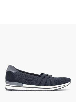Medicus Comfort Schoenen-Marineblauwe Comfort Instapper