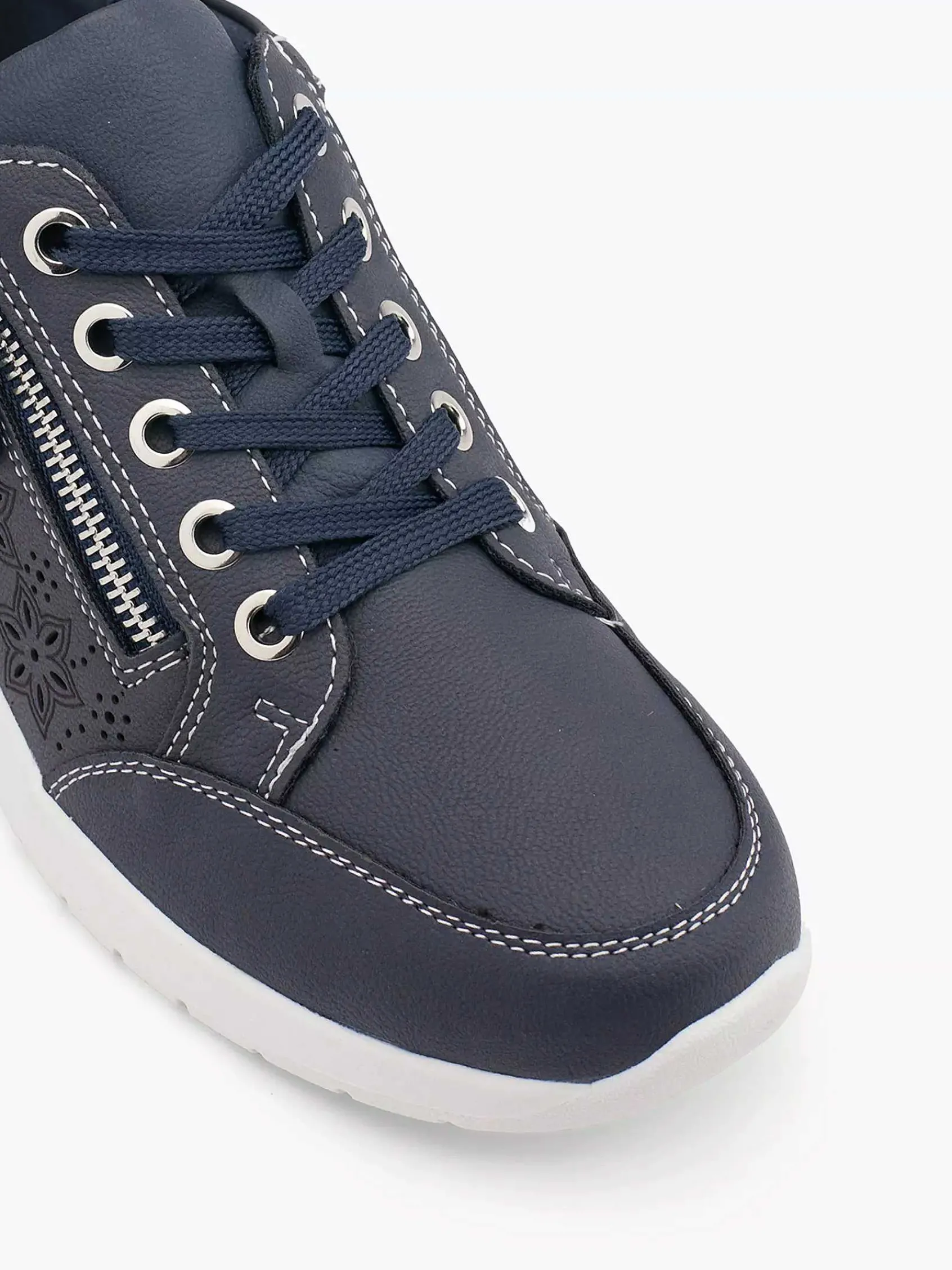 Easy Street Comfort Schoenen-Marineblauwe Comfort Sneaker