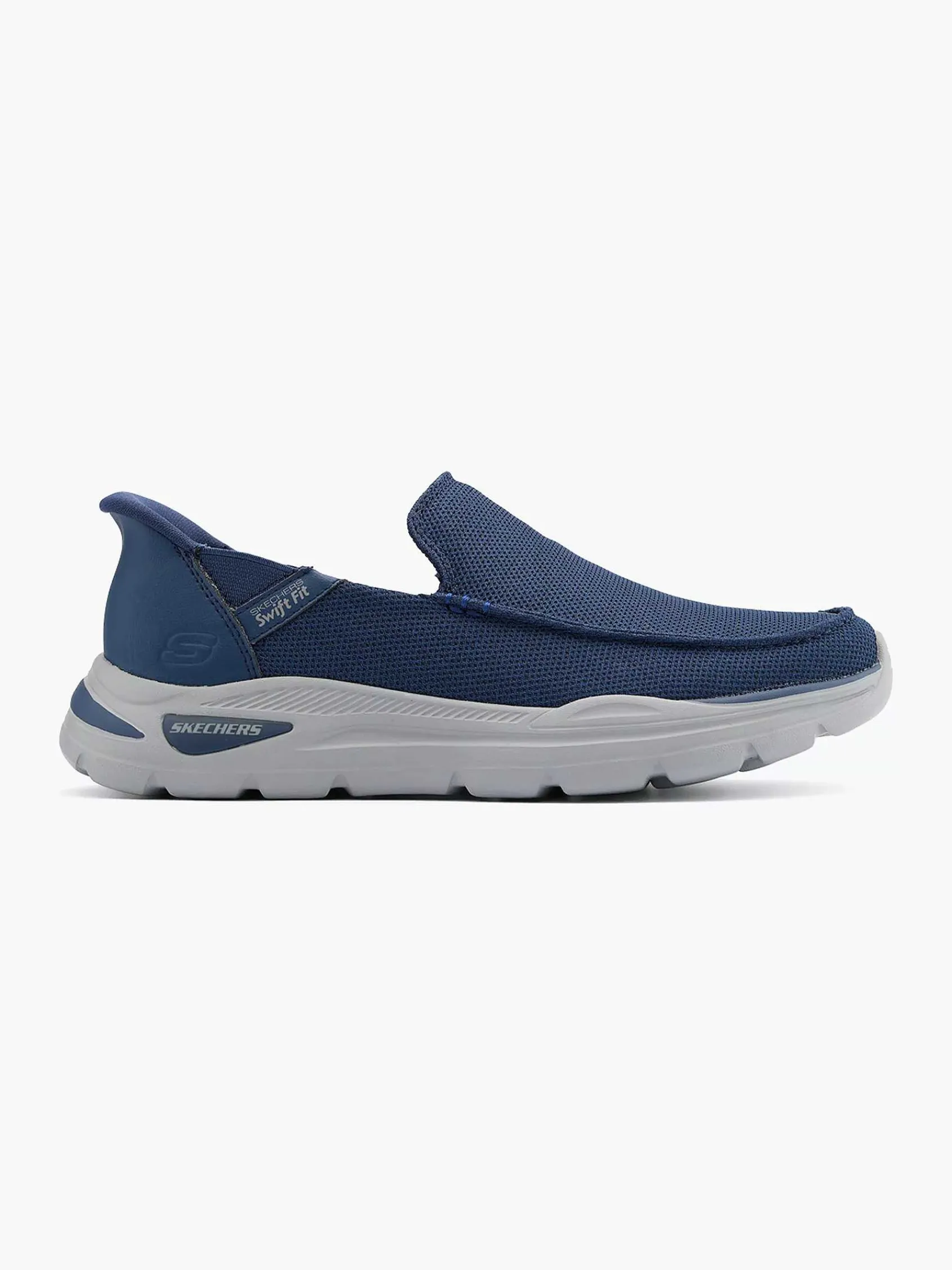 Skechers Instappers-Marineblauwe Instapper Memory Foam