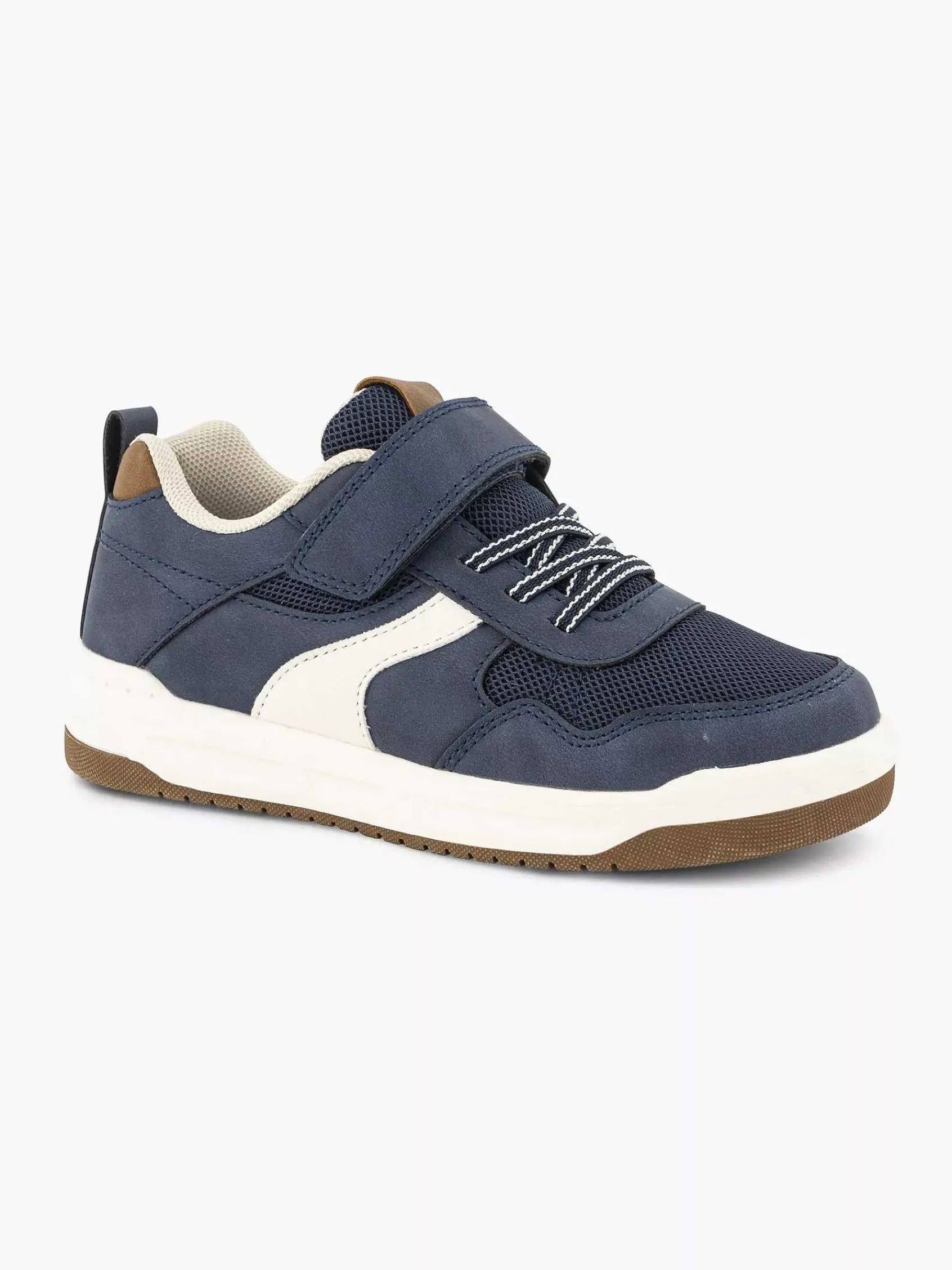 Vty Jongensschoenen-Marineblauwe Velcro Sneaker