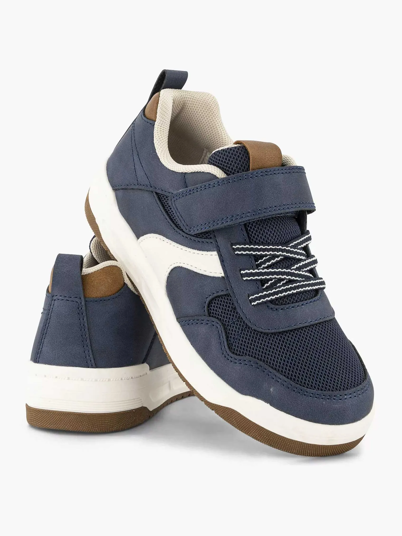 Vty Jongensschoenen-Marineblauwe Velcro Sneaker