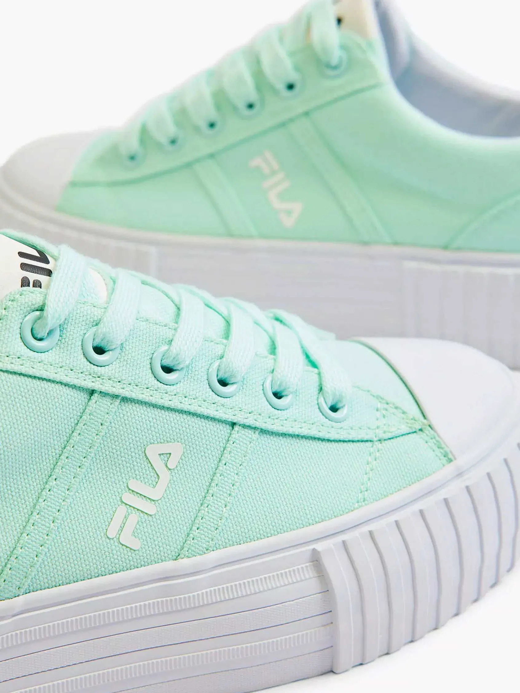 FILA Sneakers-Mintkleurige Canvas Sneaker Platform