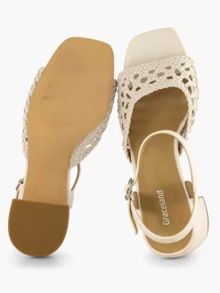 Graceland Sandalen-Off White Sandalette