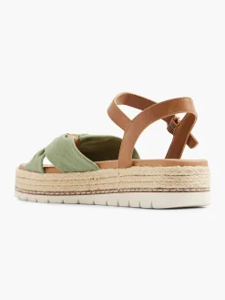 Esprit Sandalen-Olijf Platform Sandaal