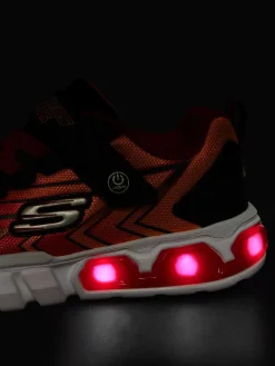 Skechers Jongensschoenen-Oranje Sneaker Lichtjes