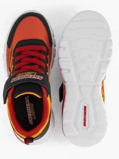 Skechers Jongensschoenen-Oranje Sneaker Lichtjes