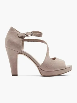 Graceland Hoge Hakken-Oud Roze Sandalette