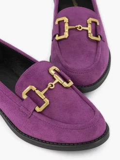 Graceland Instappers-Paarse Loafer Sierketting