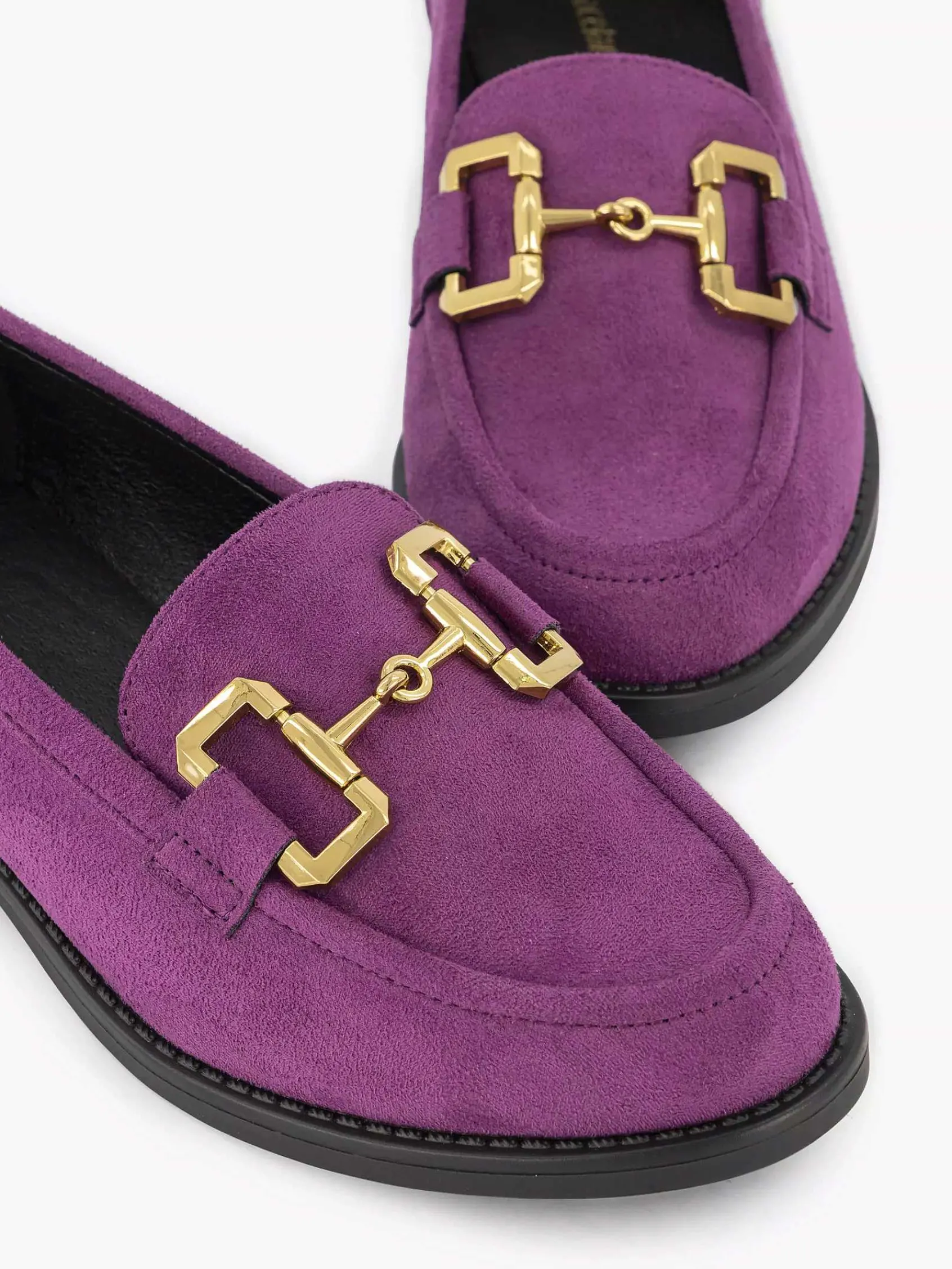 Graceland Instappers-Paarse Loafer Sierketting