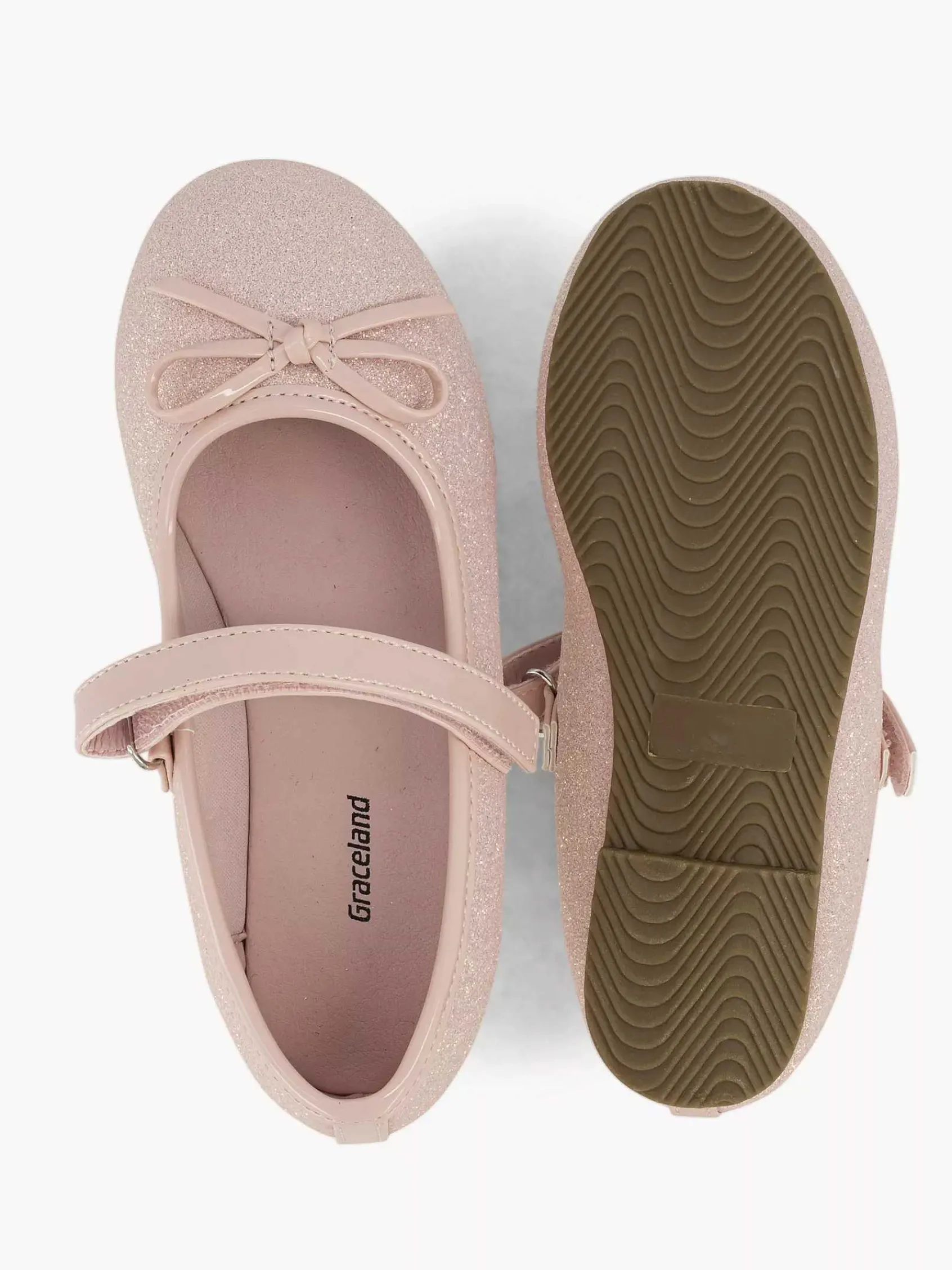 Graceland Jongensschoenen-Roze Ballerina Glitter