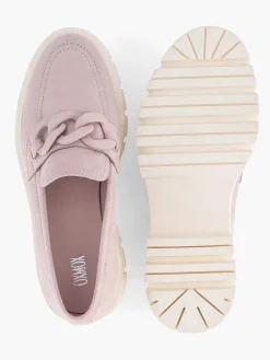 Oxmox Instappers-Roze Chunky Loafer Sierketting