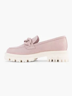 Oxmox Instappers-Roze Chunky Loafer Sierketting