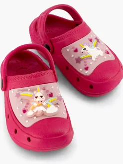 Blue Fin Babyschoenen-Roze Clog Lichtjes
