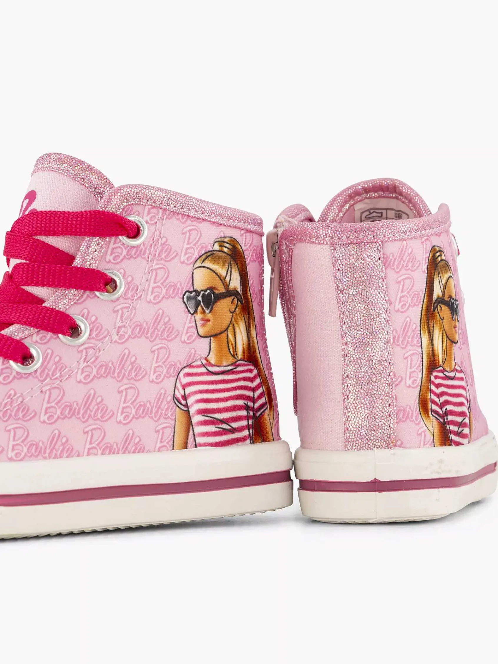 Barbie Jongensschoenen-Roze Hoge Sneaker