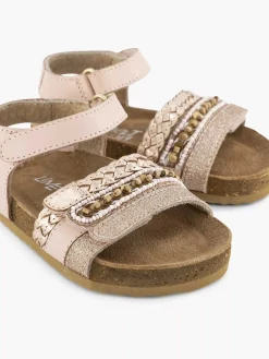 Limelight girl Jongensschoenen-Roze Leren Sandal Klittenband