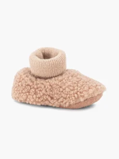 vanHaren Jongensschoenen-Roze Pantoffel Teddy