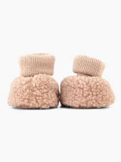 vanHaren Jongensschoenen-Roze Pantoffel Teddy