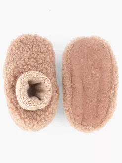 vanHaren Jongensschoenen-Roze Pantoffel Teddy