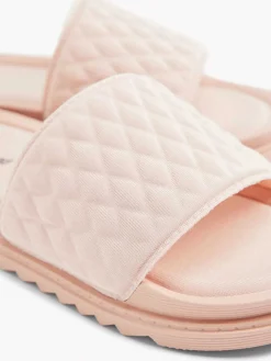Oxmox Slippers-Roze Slipper Doorgestikt