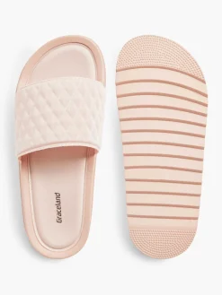 Oxmox Slippers-Roze Slipper Doorgestikt