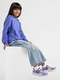 Skechers Babyschoenen-Roze Sneaker Lichtjes