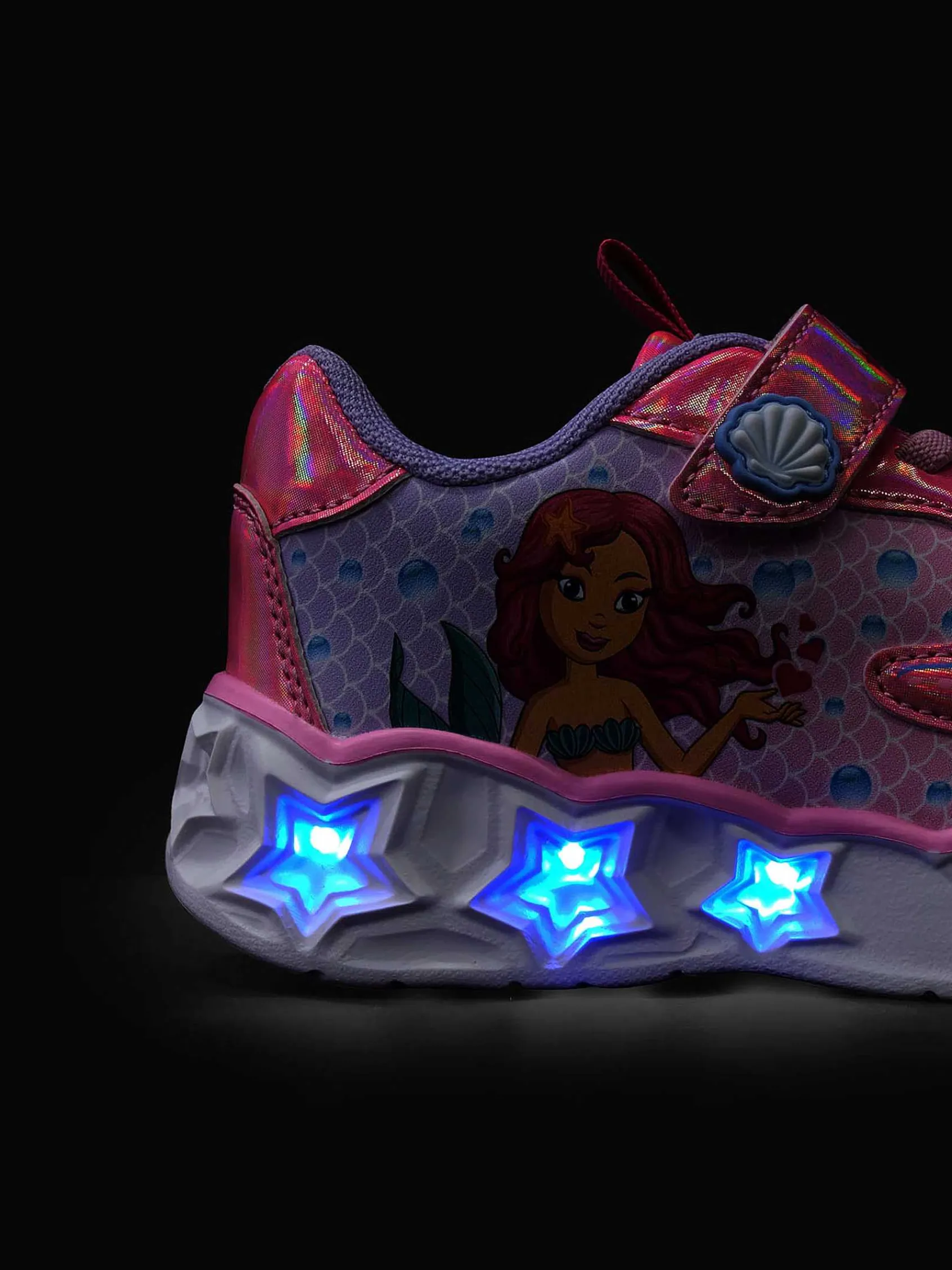 Graceland Jongensschoenen-Roze Sneaker Met Lichtjes Zeemeermin