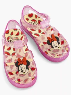 Minnie Mouse Babyschoenen-Roze Waterschoen Riempje
