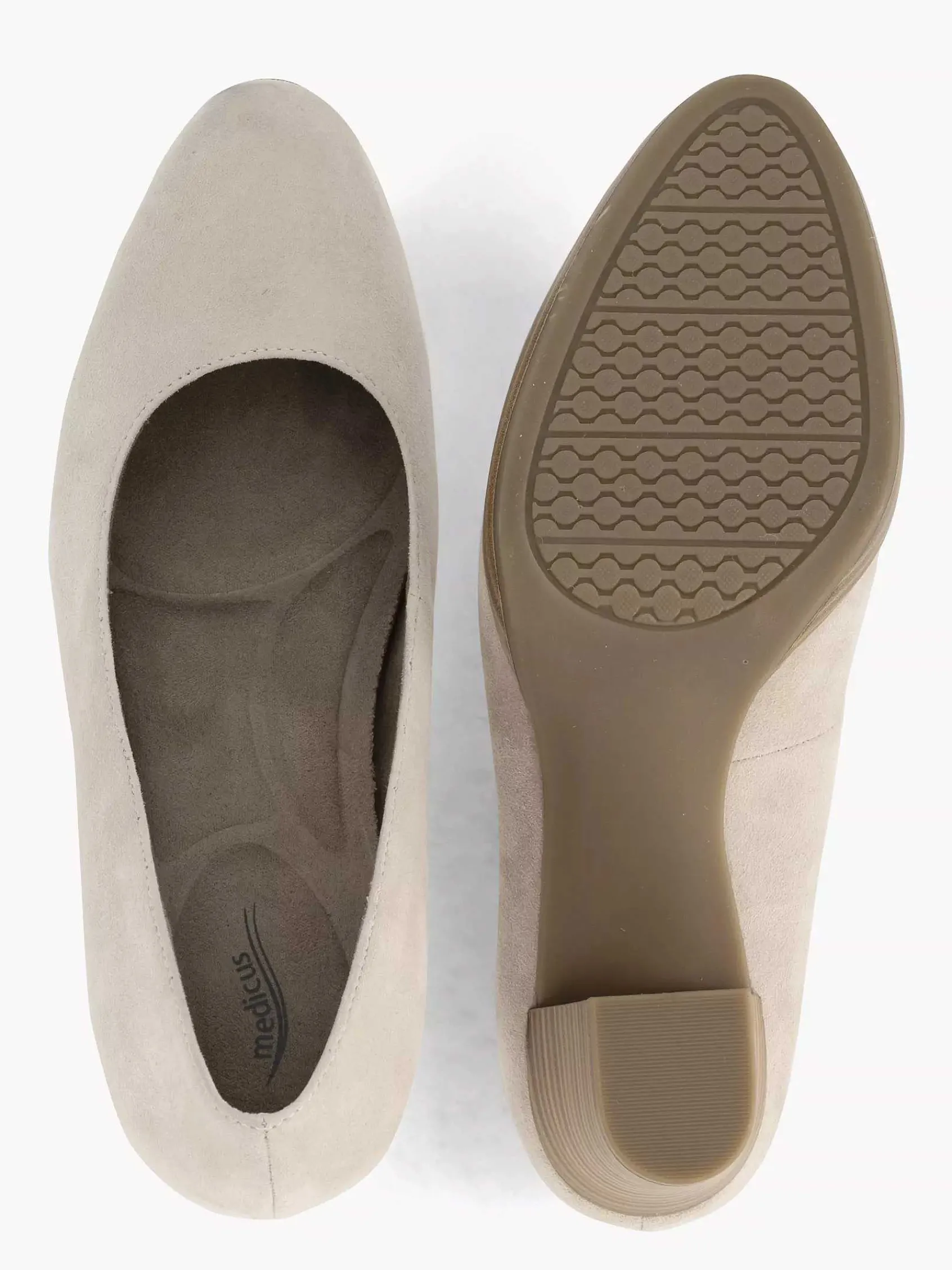 Medicus Comfort Schoenen-Taupe Beige Comfort Pump