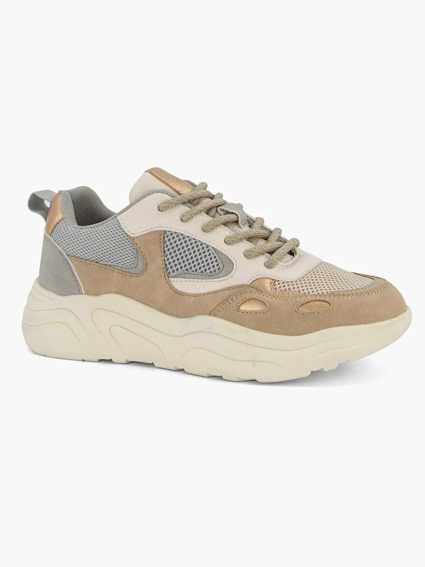 Oxmox Sneakers-Taupe Chunky Sneaker