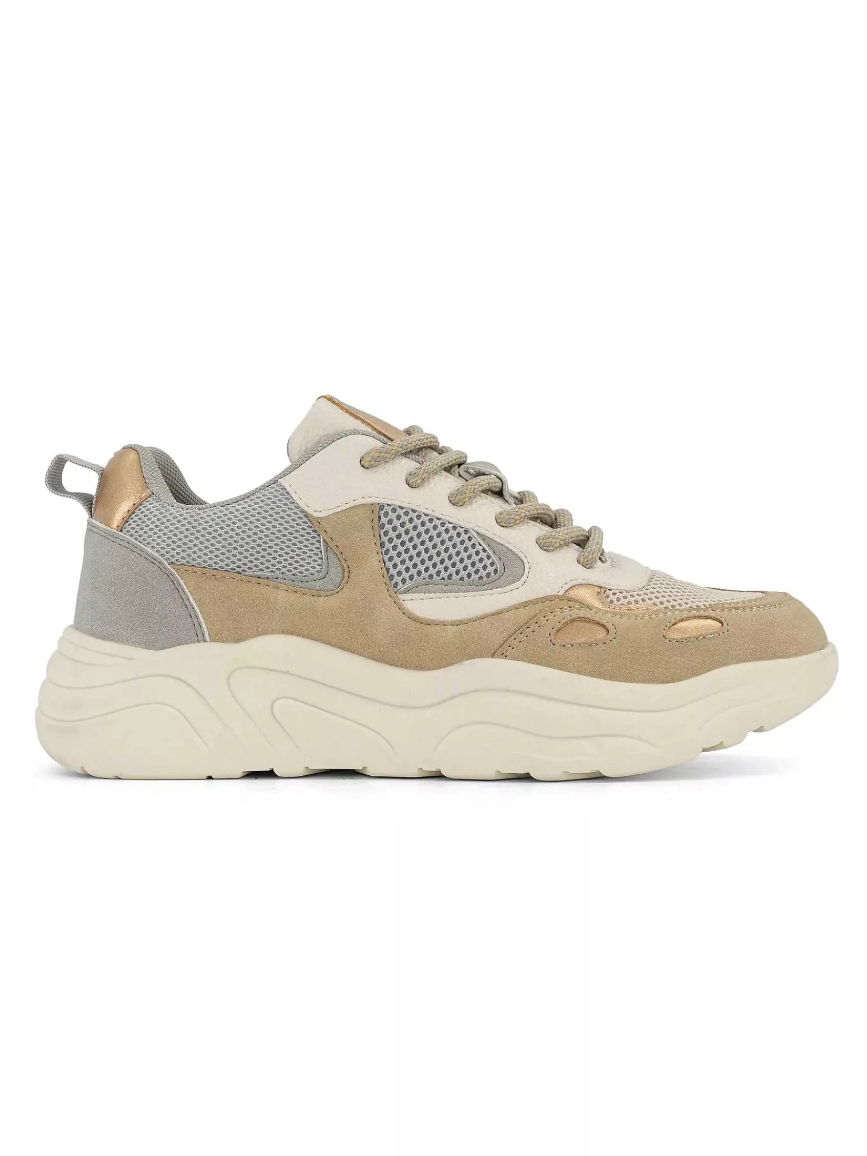 Oxmox Sneakers-Taupe Chunky Sneaker
