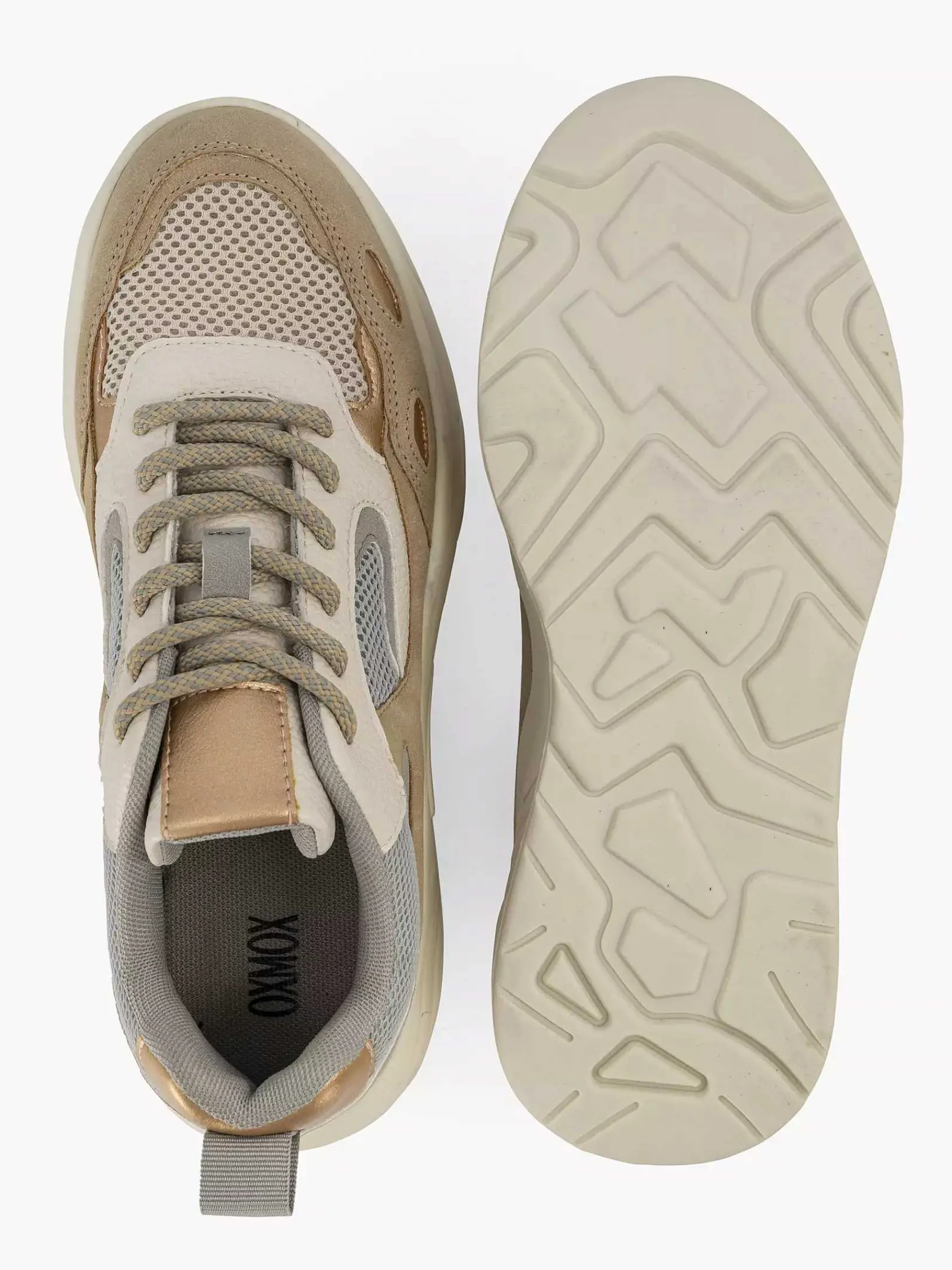 Oxmox Sneakers-Taupe Chunky Sneaker