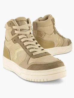 Oxmox Sneakers-Taupe Hoge Sneaker