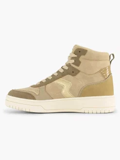 Oxmox Sneakers-Taupe Hoge Sneaker