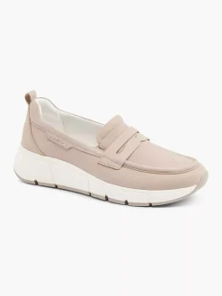Medicus Comfort Schoenen-Taupe Leren Comfort Instapper