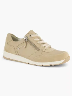 Medicus Comfort Schoenen-Taupe Leren Sneaker