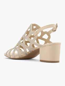 Graceland Sandalen-Taupe Sandalette