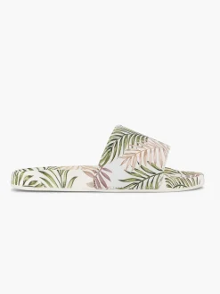 Blue Fin Jongensschoenen-Wit/ Groene Slipper Bladeren