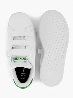 adidas Jongensschoenen-Witte Advantage Cf C
