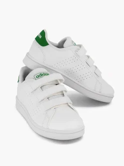 adidas Jongensschoenen-Witte Advantage Cf C