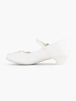Cupcake Couture Jongensschoenen-Witte Ballerina Bloemetjes