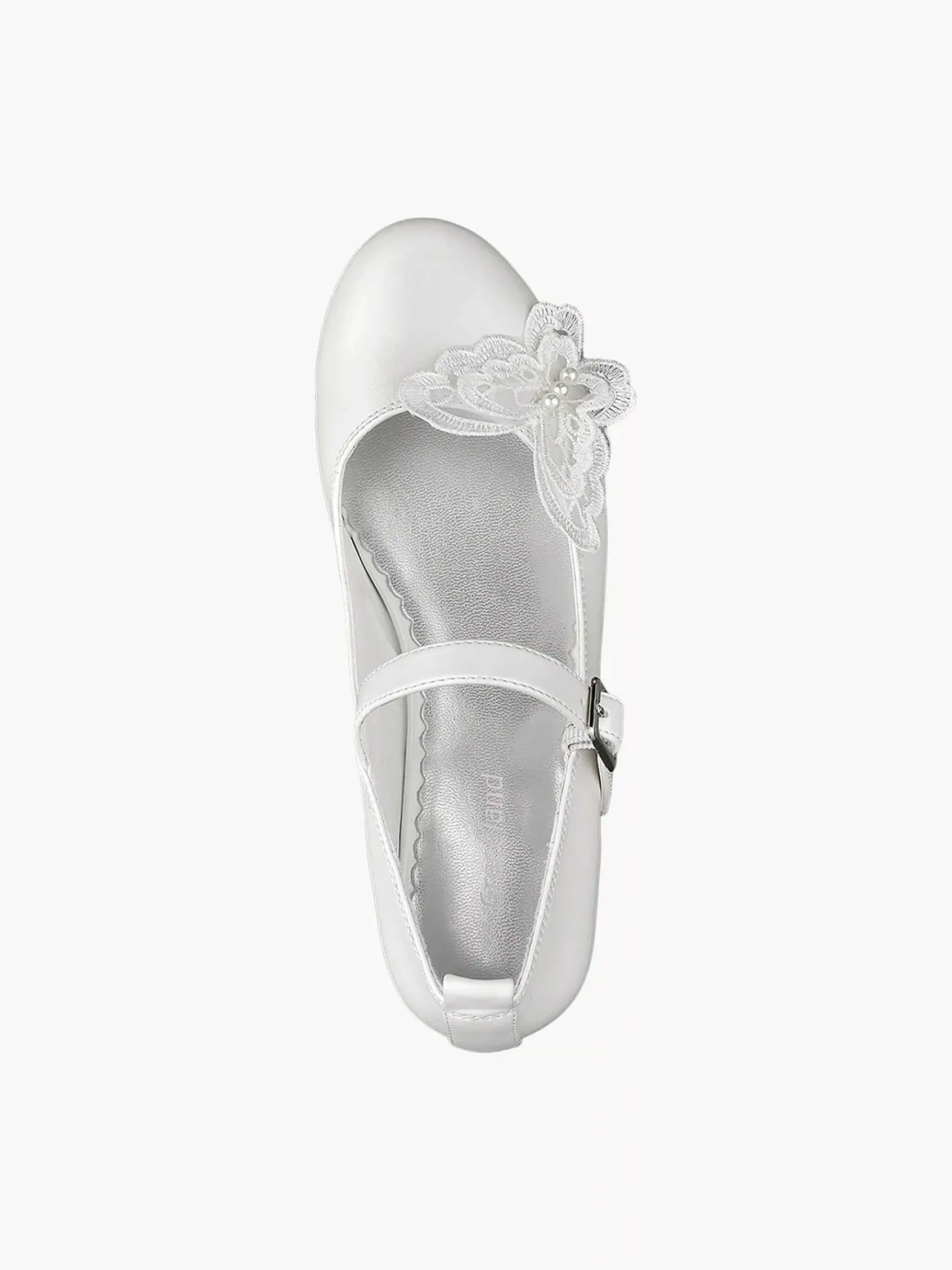 Graceland Babyschoenen-Witte Ballerina Vlinder