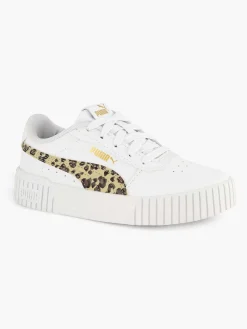 Puma Jongensschoenen-Witte Carina 2.0 Animal Update Ps