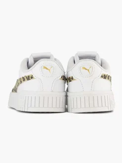 Puma Jongensschoenen-Witte Carina 2.0 Animal Update Ps