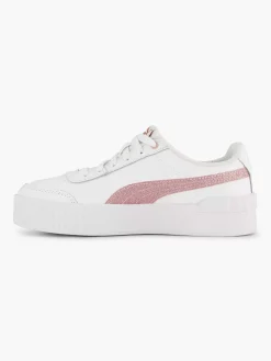 Puma Jongensschoenen-Witte Carina Lift Glitz Jr